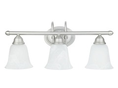 Satin Nickel 3-Light Wall Fixture