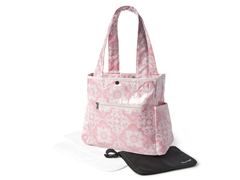 Versailles Pink Tulip Tote with Clutch