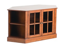 Thomas Walnut Corner Media Stand