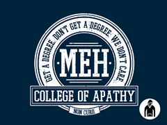 College of Apathy Pullover Hoodie