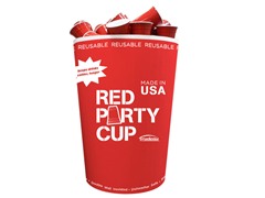 Trudeau 60-Piece Red Party Cups & Bin