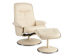 Recliner & Ottoman-Fr Van Bonded Leather