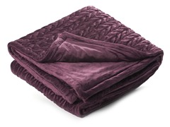 Amherst 50x60 Throw-Eggplant