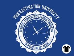 Procrastination University - Royal Blue