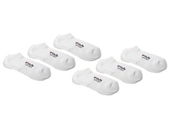 No-Show White Men's Socks, 6-Pack