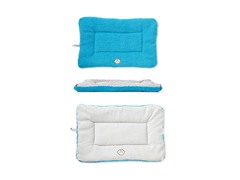 Pet Life Reversible Ped Bed - Blue/Aqua