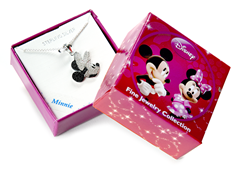 Minnie Black & White Diamond Pendant 