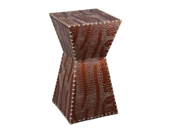 Warrington Faux Leather Accent Table
