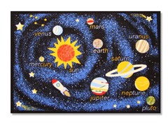 Outer Space Navy 3'3"X4'7" Rug