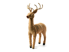 Burlap Deer 21"H