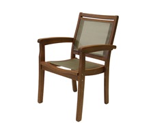 Outdoor Interiors Stack Arm Chair