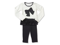 Black Bow Legging Set