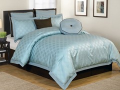 Winston 8Pc Comforter Set-Blue-2 Sizes