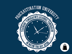 Procrastination University Tote