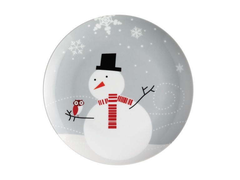 Little Hoot & The Snowman Dessert Plates-4pk