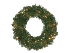 Allegheny Fir 24" Wreath Prelit Clear