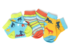 Zutano Savanna Crew Socks (3 pr)