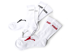 White Crew Length Socks - 3 Pack