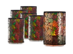 Mosaic Glass Patio Light 3x5 - Set 6