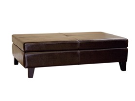 Prospero Dark Brown Full Leather Cocktail Ottoman
189.99
New