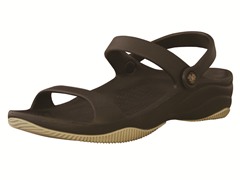Youth 3-Strap Sandal - Dark Brown/Tan