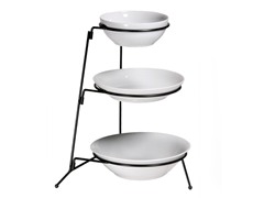 3 Tier Bowls on Rack