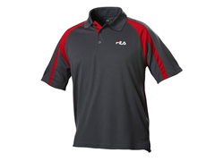 Polo Shirt Dark Grey/Red
