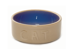 Cane & Blue Cat Bowl 5"