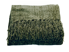 Susan Chenille Throw - Basil