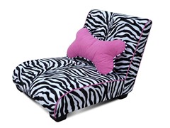 Elliot Chaise Pet Bed - Zebra