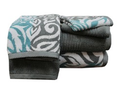 Egyptian Cotton 6-Pc Towel Set-Damask