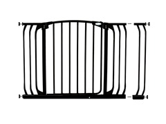Hallway Gate w/ Extension - Black
