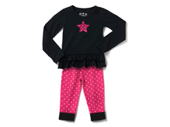 Fuchsia Star Legging Set