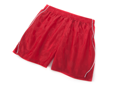 Solid Red Shorts with Piping