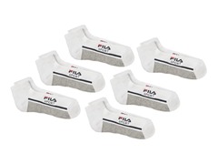 Fila Low-Cut White Men's Socks, 6-Pack