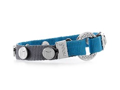 Charm Bracelet - Gray w/ Blue