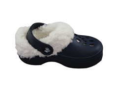 Youth Ultrasoft Fleece Dawgs- Navy/White
