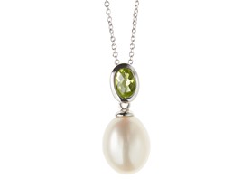SS, Peridot & Freshwater Pearl Necklace
23.99
New