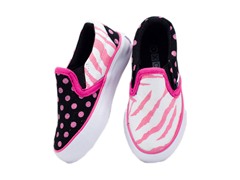 Zany Zebra Slip-on