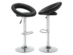 Homelegance Circle Stool Black S/2