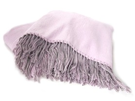 Gray/Lavender Throw