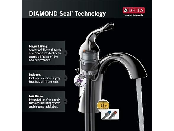 DELTA FAUCET 2564-SSTP-DST, 7.00 x 6.50 x 12"
