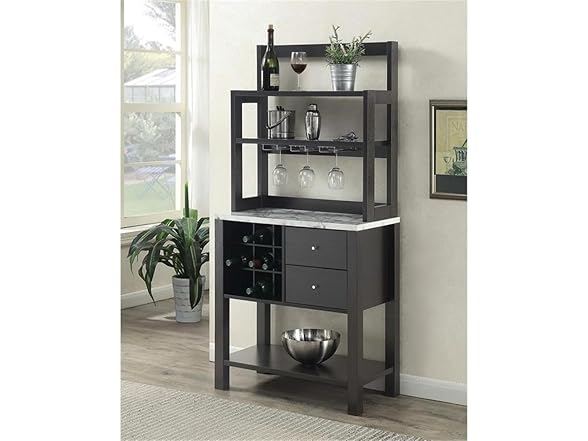 Convenience Concepts Newport Serving Bar Cart