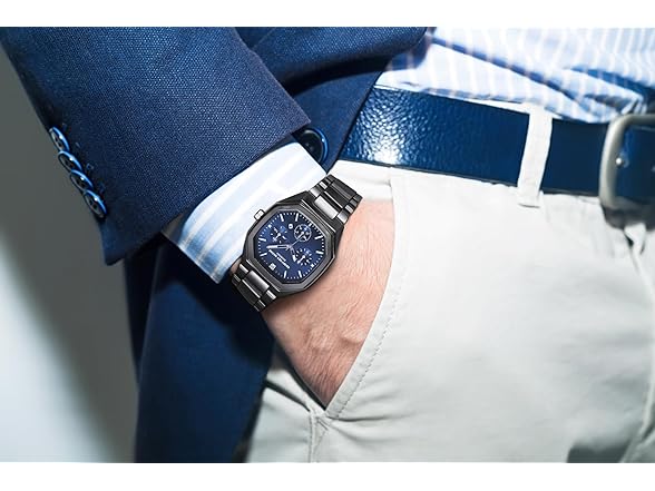 Geoffrey Beene Mens Watch Diamond Dial