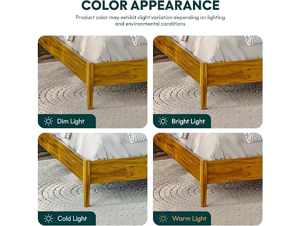 Bme Oliver Headboard Queen Size Bed Frame - 15" Signature