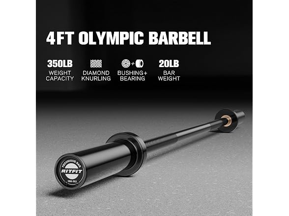 RitFit 4FT Olympic Barbell
