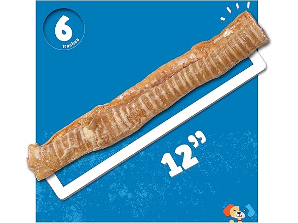 Jack&Pup 12" Beef Trachea for Dogs