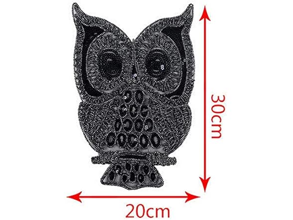 canjoyn Owl Sequin Embroidered Patches