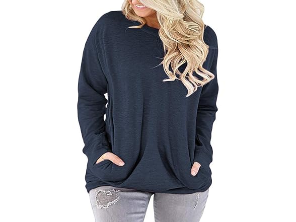 Rosriss Women (22 Plus) Long Sleeve Crew Shirts