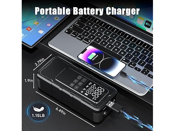 Clopria Portable Tire Inflator